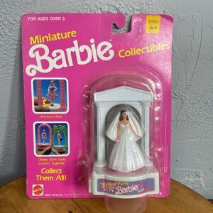 Vintage Barbie Miniature Doll Womens Wedding Party Bride 1989 Mattel NRFB Toy
